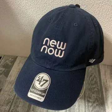 newnow 에이쿠라 나나 뉴나우 네이비 47 캡 모자