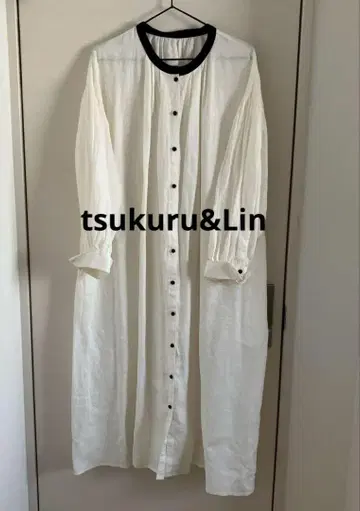 tsukuru&Lin 버튼 긴팔 셔츠 원피스