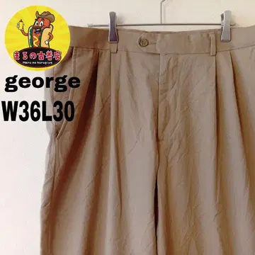 USA 구제 의류 george 치노 팬츠 W36 L30 베이지 투 턱