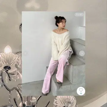 snidel x adidas 파이어버드 트랙 팬츠