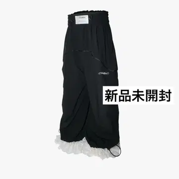 S nylon jersey pants lace theredthread