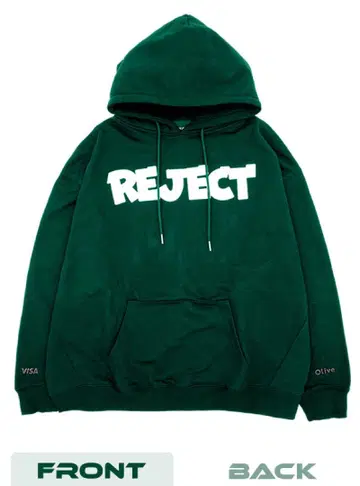 REJECT x Olive 콜라보 한정판 후드티