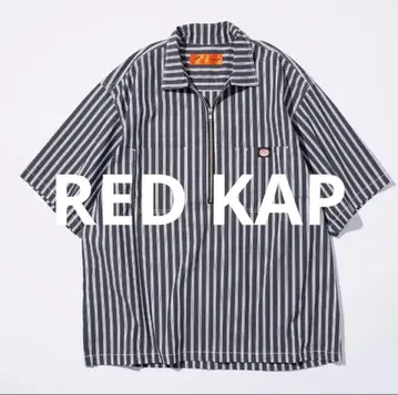 RED KAP 레드캡 별주 릴랙스 핏 하프 지퍼 워크 셔츠