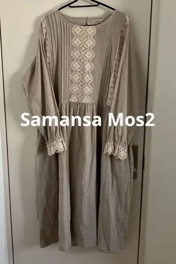 사만사 모스모스 원피스 레이스 장식