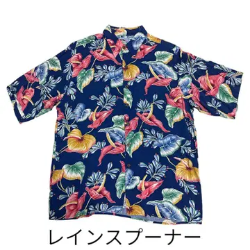 레인스푸너 하와이안 셔츠 90s 빈티지 하와이 제조 M