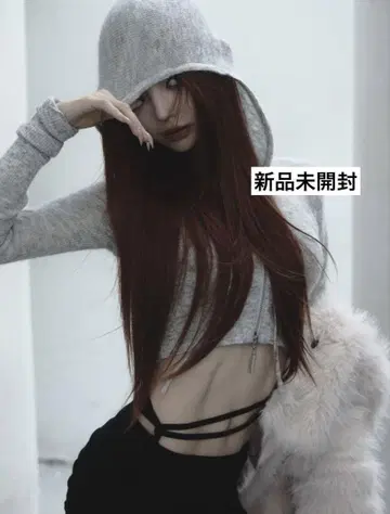 S w zip knit hoodie