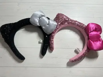 USJ 머리띠 세트 블랙 핑크