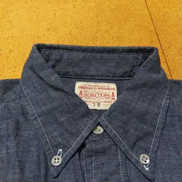 봉쿠라 BD 셔츠 샴브레이 size38