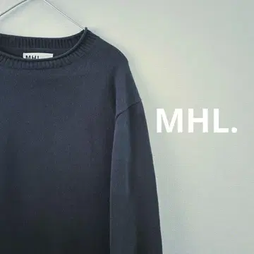 MHL. 남성용 코튼 스웨터 L 사이즈 네이비