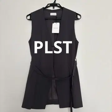 [ 새상품 ] PLST 플라스테 다크 그레이 조젯 V넥 베스트