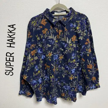 SUPER HAKKA 꽃무늬 코듀로이 셔츠