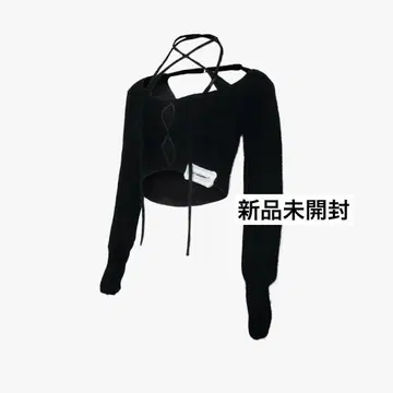 S fluffy tie tops cropped