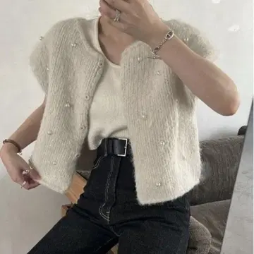 handmaderandomperlknitvest willfully
