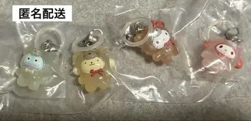 산리오 라떼곰 디자인 메지루시 액세서리 4종