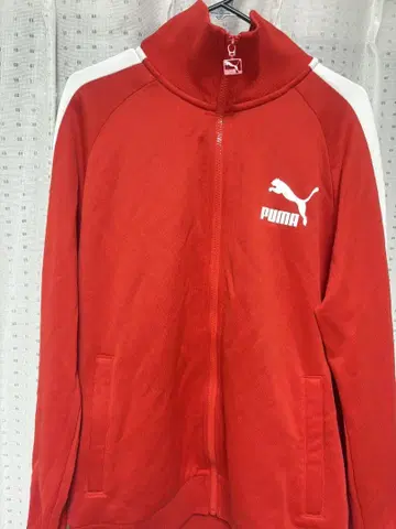 PUMA 레드 집업 저지 L