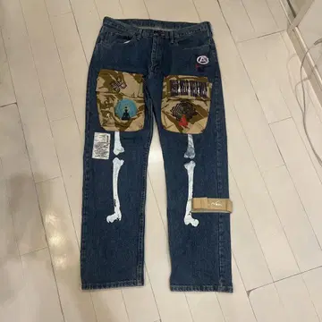 Wrangler 데님 팬츠 리메이크
