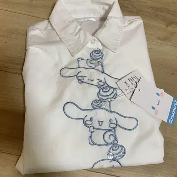 시나모롤 자수 긴팔 셔츠 산리오