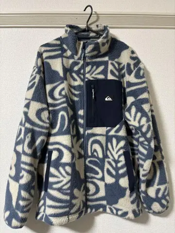 Quiksilver 플리스 자켓 네이비/크림
