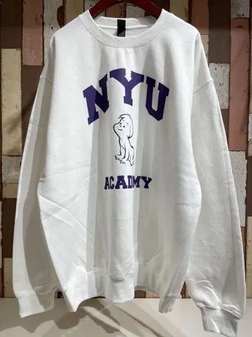 GILDAN NYU 맨투맨 화이트 XL