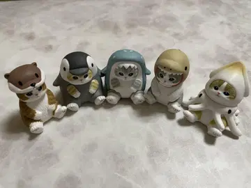 앉은 mofusand 바다 생물냥 모프 샌드 가챠 컴프