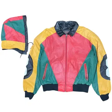 레어 80s HARAJUKU MOTHER 빈티지 램 가죽 컴프