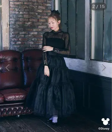 areeam Disney 미키 프릴 레이스 이너