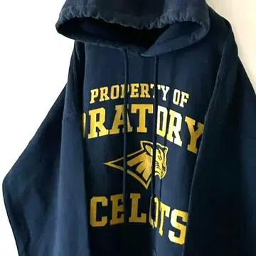 길단 ORATORY OCELOTS 후드티 L 네이비 구제 의류