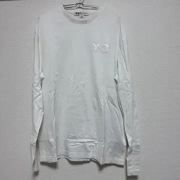 Y-3 화이트 긴팔 롱티