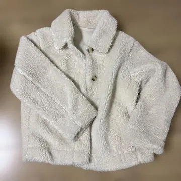 UNIQLO 화이트 보아 자켓 M