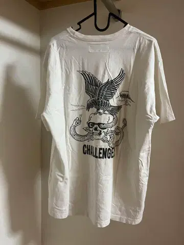 CHALLENGER / CROSS OVER TEE -White-