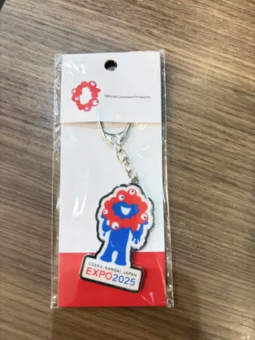 [레어템] 오사카 EXPO 미야쿠미야쿠 캐릭터 다이컷 메탈 프린트 키링