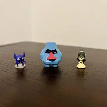 피규어 입체 포켓몬 도감 당시 물건 노즈패스 쿠치트 야밀라미 3체 세트