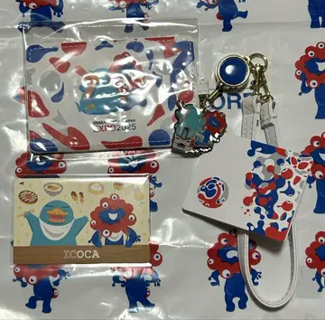 먀쿠먀쿠 이코짱 ICOCA 인조 가죽 패스 케이스 세트 만박 기념 만박