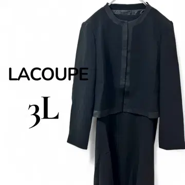 새상품 LACOUPE 3L 상복 포멀 블랙 2종 세트 원피스 자켓