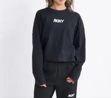 ROXY 블랙 긴팔 T셔츠 L 사이즈