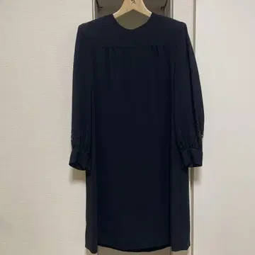 도쿄 소와르 SOIR PERLE [9] 블랙 포멀 긴팔 원피스 블랙
