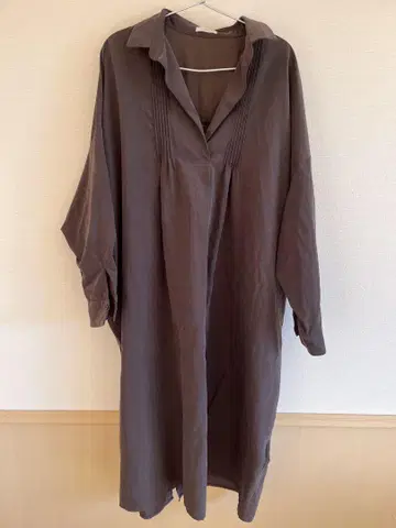 ITEMS URBAN RESEARCH 브라운 셔츠 원피스
