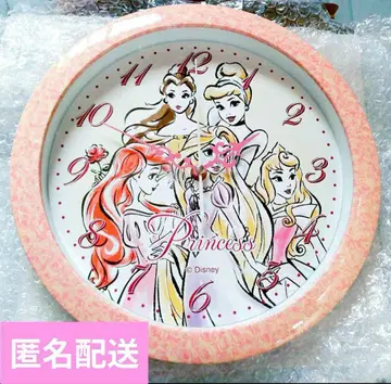 디즈니 프린세스 벽시계 핑크 [ 새상품 미사용 ]