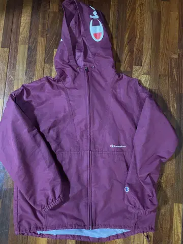 Champion 버건디 마운틴 후드티 L