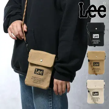 Lee 캔버스 숄더백 화이트