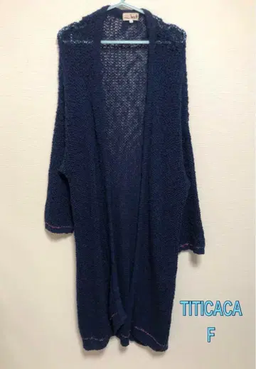 TITICACA 티티카카 롱 가디건 메쉬 니트