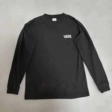 VANS 롱 슬리브 T셔츠 블랙 긴팔 긴팔 T셔츠