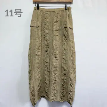 Chamois Depo 셔링 롱 스커트 허리밴딩 일본제 11호