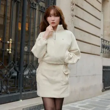 herlipto Flight Mode Fleece Mini Skirt