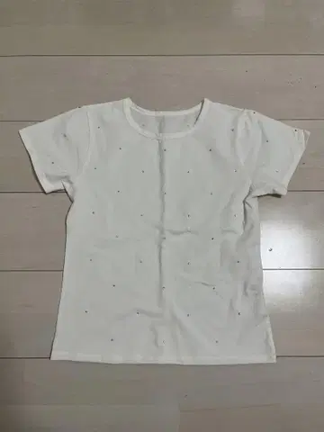 Ray BEAMS 스톤 장식 반팔 T셔츠