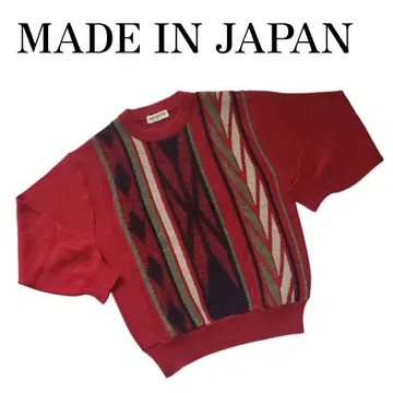 일본제 3D 편직 pian-piano 니트 사이키델릭 스웨터 화려함