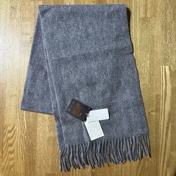 [새상품] 캐시미어 머플러 그레이 캐시미어 100%