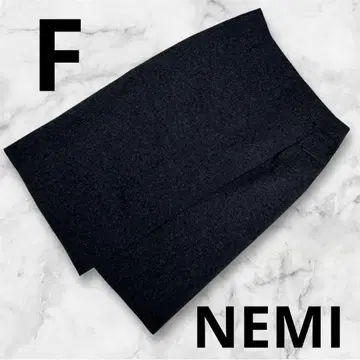 [ NEMI ] 여성용 무릎 기장 랩스커트 F 그레이