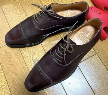 스코치 그레인 브라운 가죽 신발 24.5cm 남성용