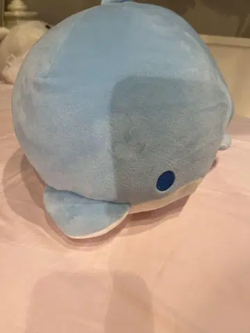 스카이블루 돌고래 봉제 인형